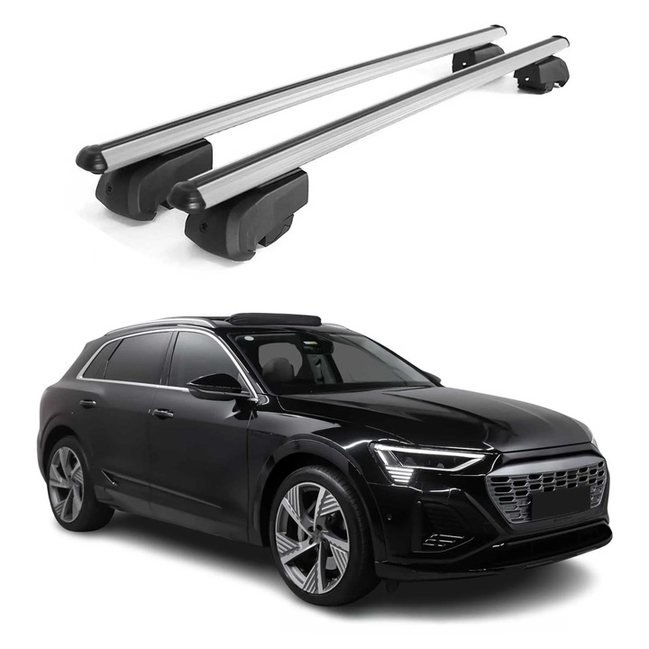 Bare transversale Audi e-Tron, OMAC, aluminiu, 75kg, 2 piese, argintiu