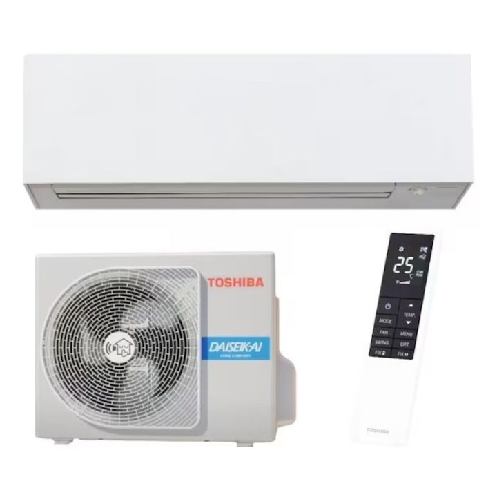 Aparat de aer conditionat Toshiba Daiseikai 10 White, 9000 BTU, Senzor de prezenta, Mod Silentios, Wi-Fi