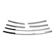Accesorii auto, VW, set 6 piese, grilaj din inox, argintiu, pentru Jetta 2010-2014