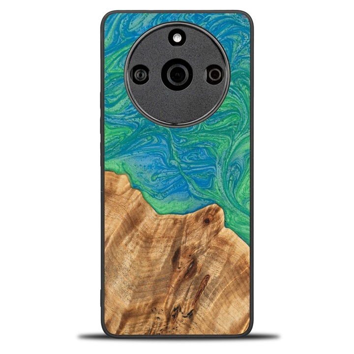 Husa telefon Bewood Unique, din lemn si rasina, 100% protectie, design unic, pentru Realme 11 Pro 5G / 11 Pro Plus 5G, multicolor