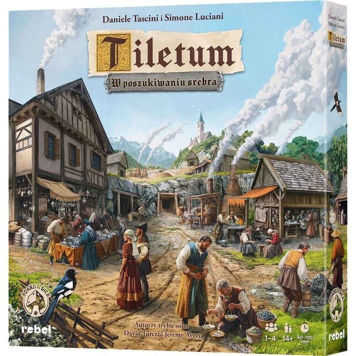 Tiletum: В търсене на сребро, REBEL, 3 табла, 12 търсачи, многоцветен