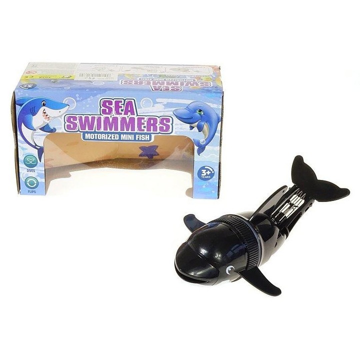 Fürdőjáték, ADAR, úszó delfin, fekete