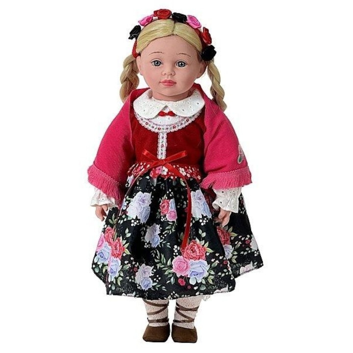 ADAR 45cm-es baba, lengyel nyelvű hanggal, énekel és beszél, doboz