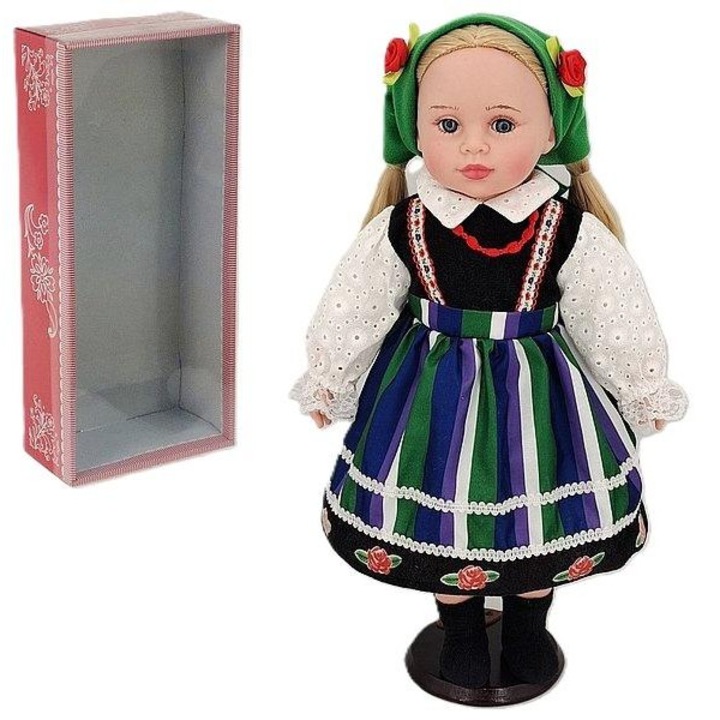 ADAR 45 cm-es baba, lengyel hanggal, énekel és beszél lengyelül, dobozos