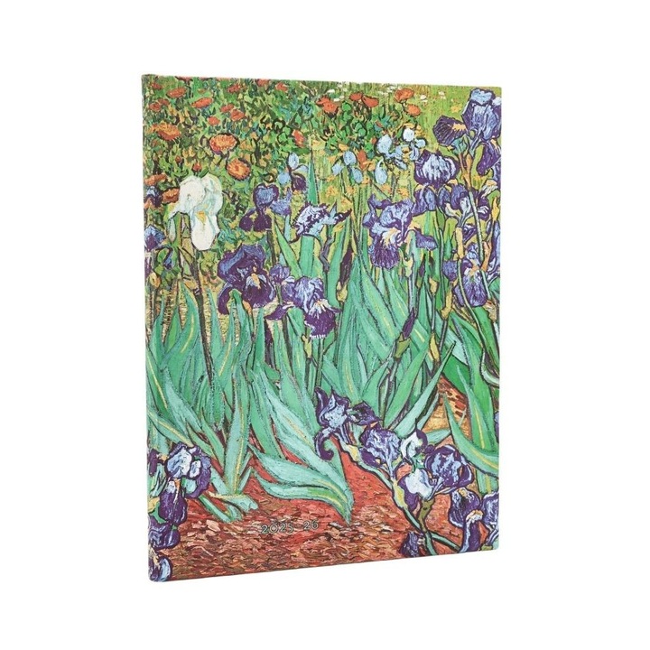Paperblanks 18 hónapos határidőnapló, Van Gogh - Íriszek, álló formátumú, 23x18 cm, keménykötésű, 208 oldal