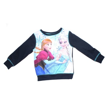 Bluza groasa Anna si Elsa, Albastru marin Bluza groasa Anna si Elsa, Albastru marin