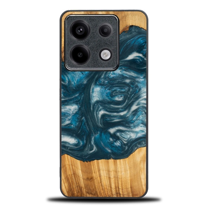 Husa telefon Bewood Unique pentru Xiaomi Redmi Note 13 Pro 5G, lemn si rasina, 100% protectie, design unic