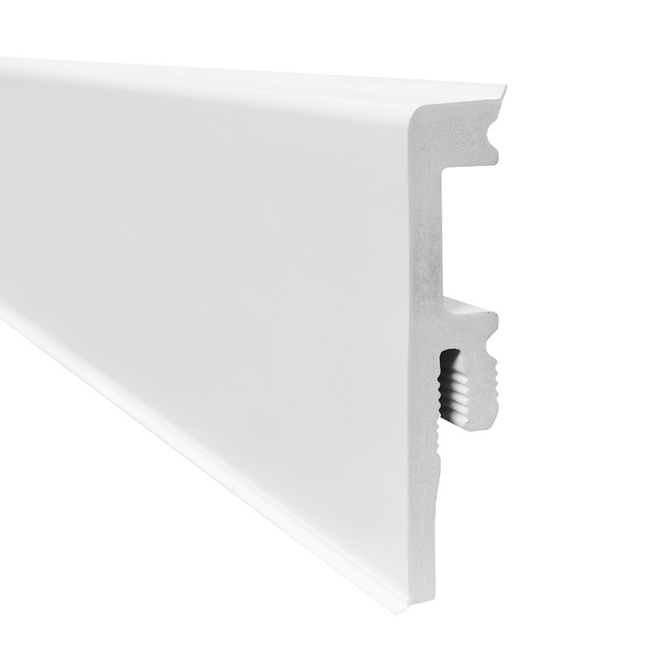 Plinta PVC parchet laminat Korner LS75 Venezia 001, alb