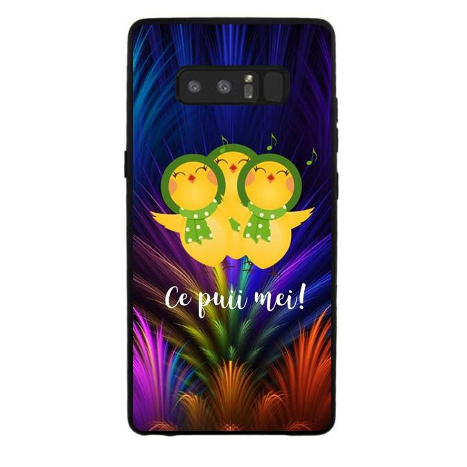 Capac de protectie pentru Samsung Galaxy Note 8, TPU moale imprimat in relief, model CPM