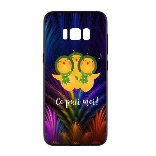 Capac de protectie pentru Samsung Galaxy S8 Plus, TPU moale imprimat in relief, model CPM