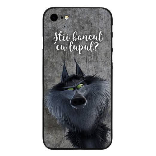 Capac de protectie pentru Apple iPhone 7, TPU moale imprimat in relief, model SBCL