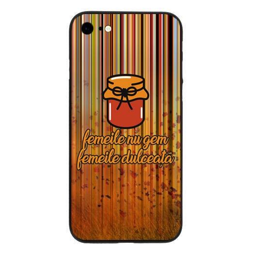 Capac de protectie pentru Apple iPhone 6 / 6S, TPU moale imprimat in relief, model FNGFD