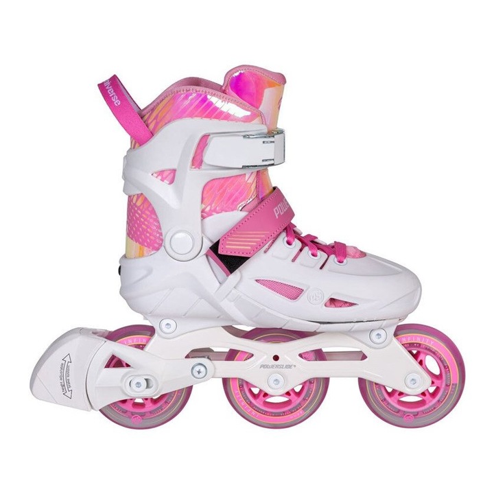 Role Powerslide Kids Universe, roz, ajustabile, 29-40, sistem de franare ajustabil