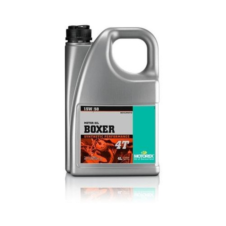 Ulei de motor sintetic MOTOREX Boxer 4T 15W50, cod MTR 300273, 4 litri