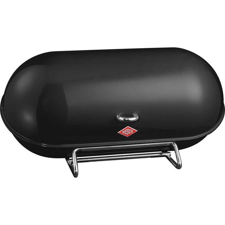 Cos de paine Wesco, negru, 21x44.3x23cm