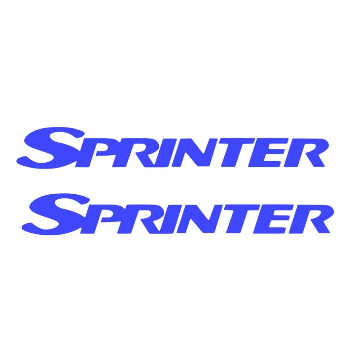 Sticker auto Mercedes Sprinter, 2 buc albastru 20cm x 6cm