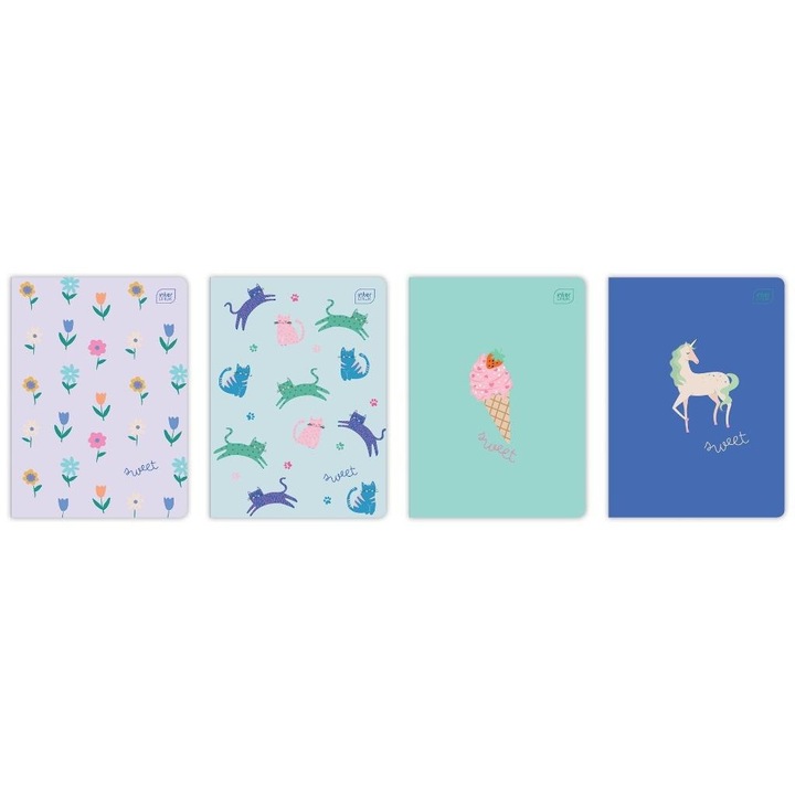 Caiete A5, INTERDRUK, 32 file, 70g, set 10 bucati