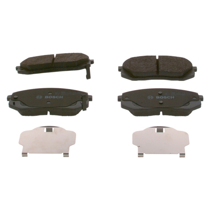 Fékbetétek, Bosch Hyundai IX35 1.6 GDI-hez, 16,4x16,7mm, 138mm, 60,8mm, szett