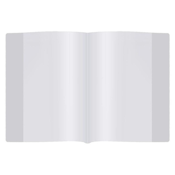 Coperta standard pentru caiet A4, BIURFOL, set 25 bucati, transparent