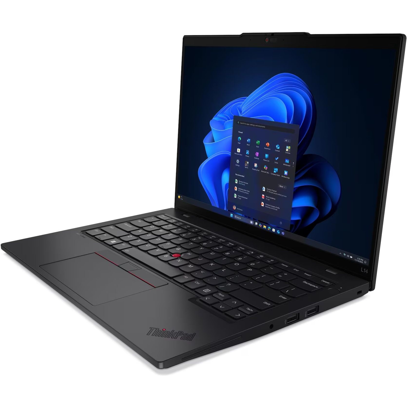 Laptop Lenovo ThinkPad L14 G6 cu AMD Ryzen 7 PRO 250 (3.3/5.1GHz, 16M), 16 GB, 512GB M.2 NVMe SSD, AMD Radeon 780M, Windows 11 Pro, Negru