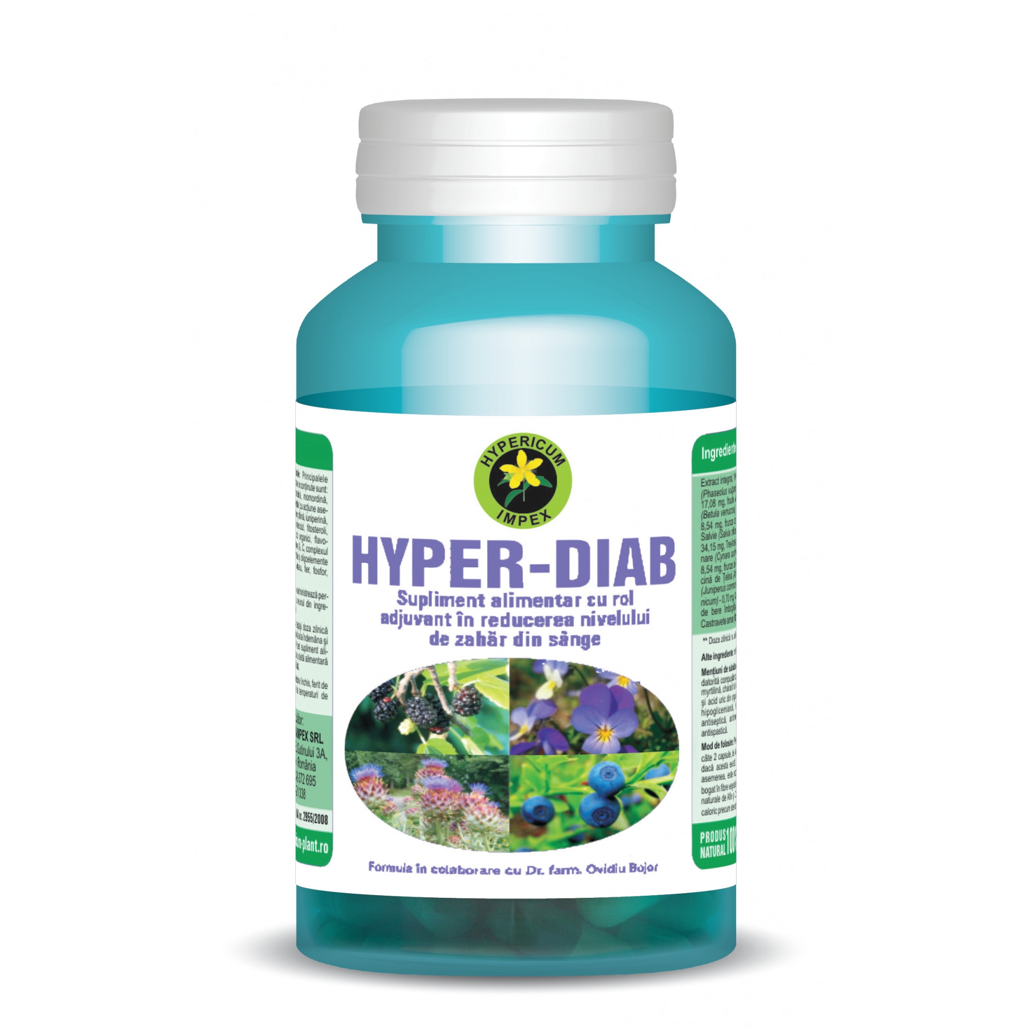 Capsule Hyper diab 60 cps Hypericum Impex