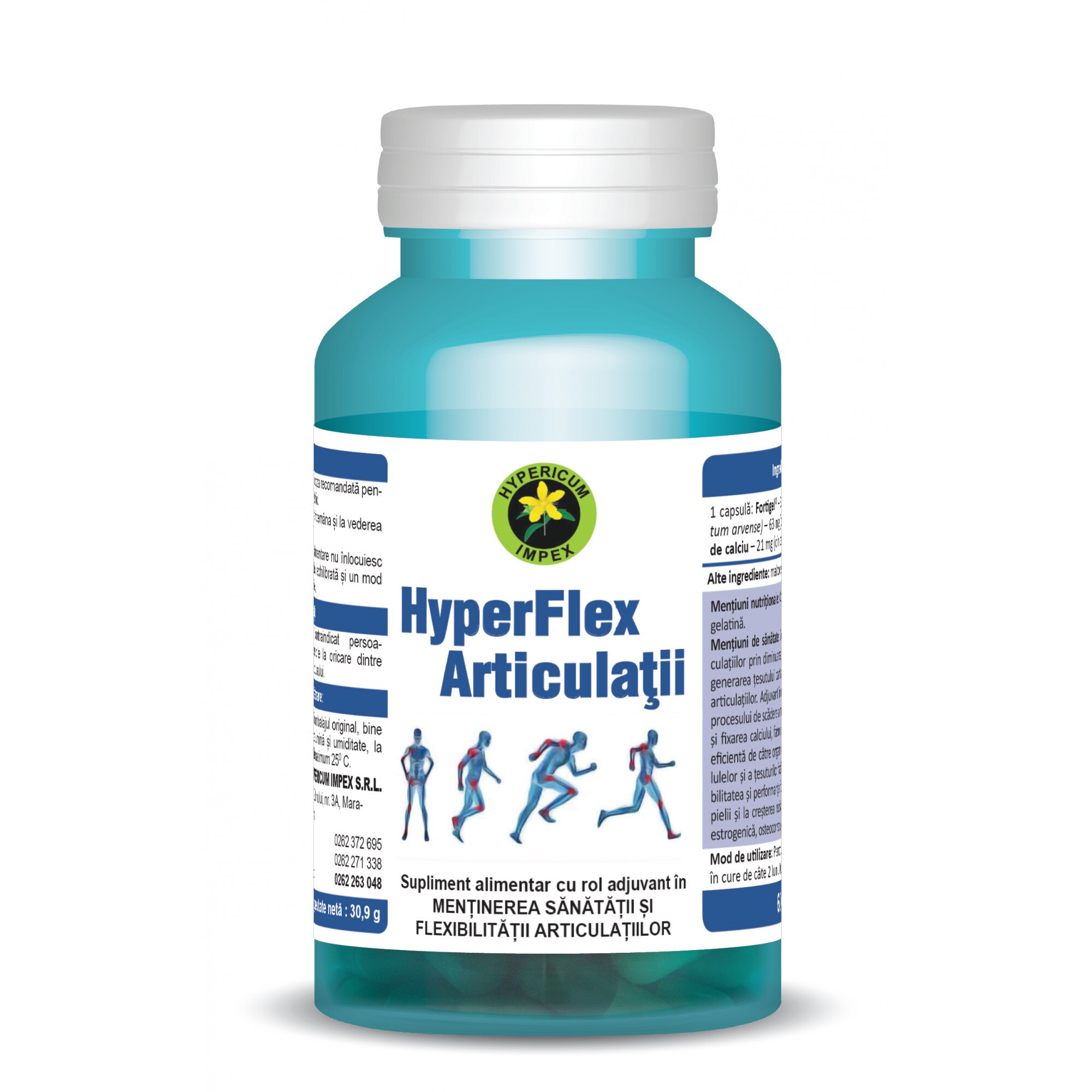 Capsule Hyper flex articulatii 60 cps Hypericum Impex