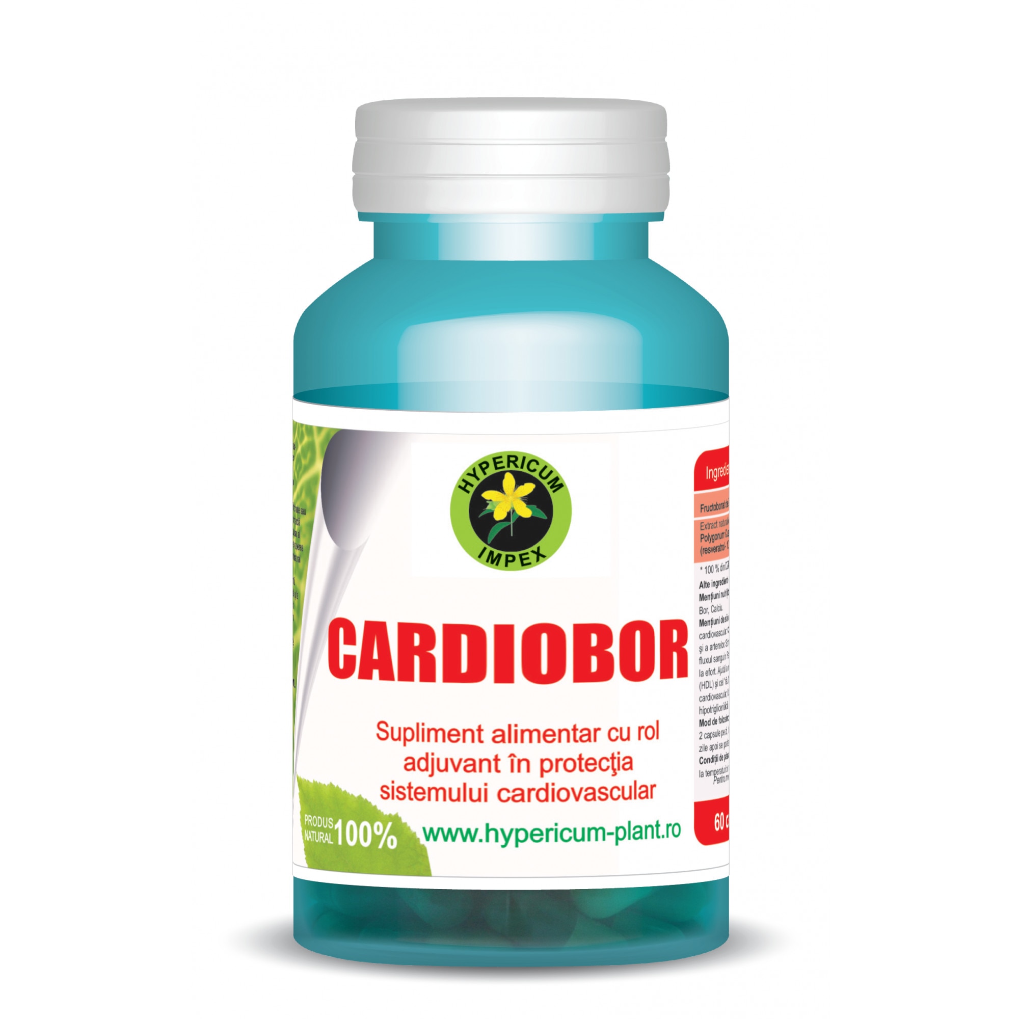 Capsule Cardiobor 60 cps Hypericum Impex