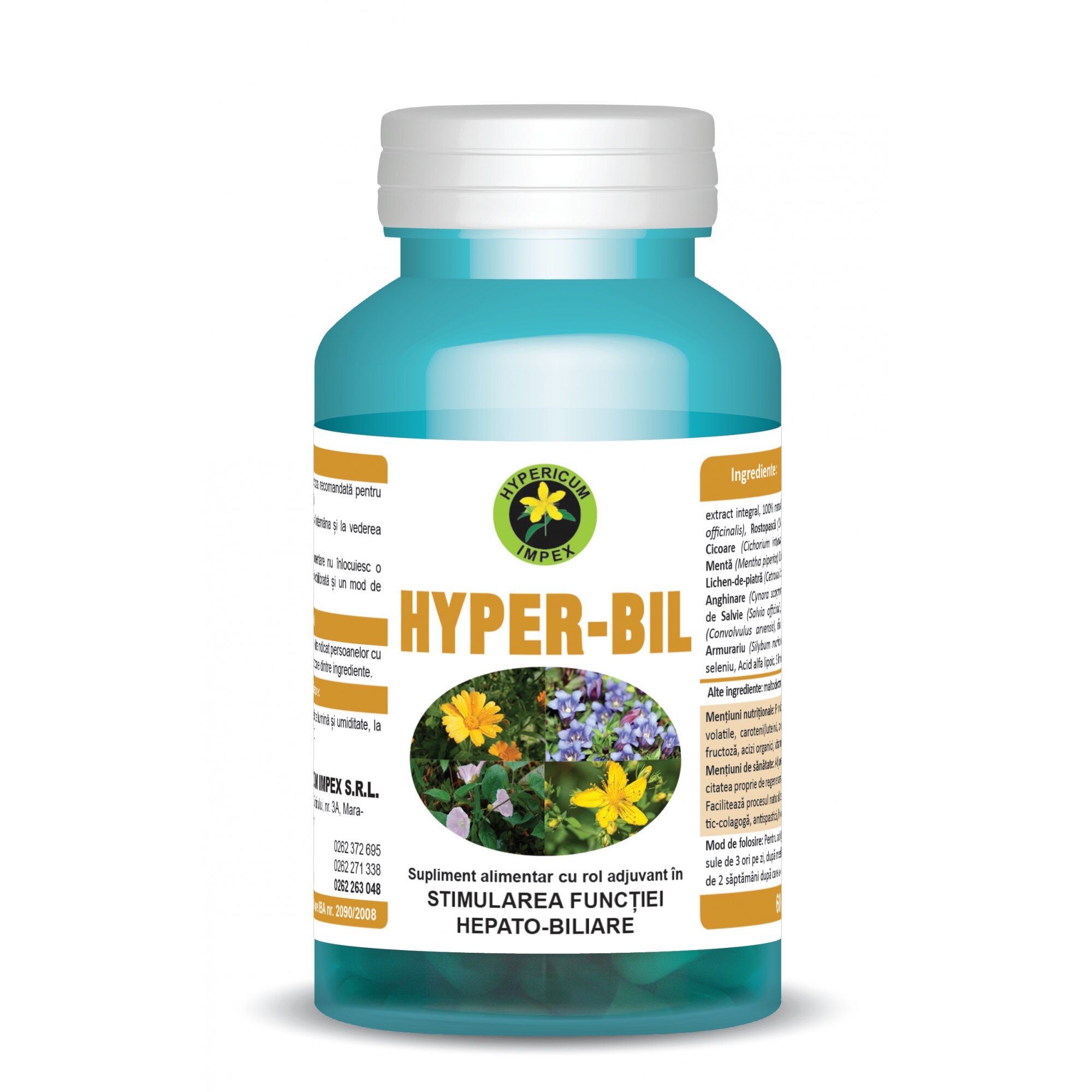 Capsule Hyper bil 60 cps Hypericum Impex