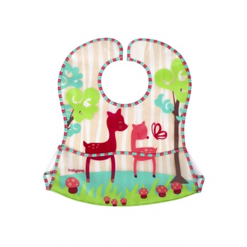 Bavetica/Barbita copii cu animalute Caprioare Babyono 836 Bavetica/Barbita copii cu animalute Caprioare Babyono 836