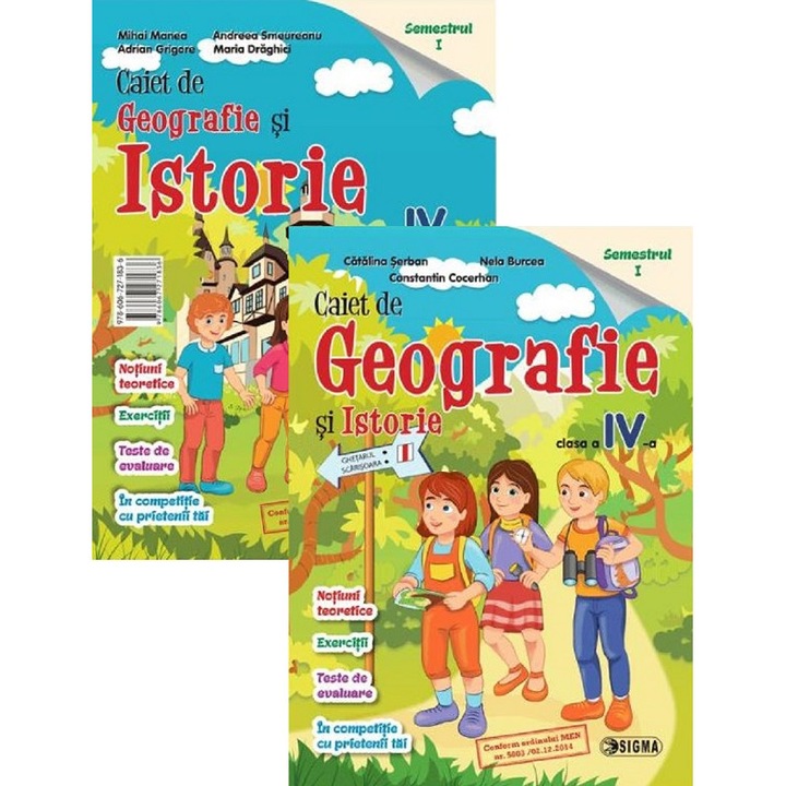 Geografie Si Istorie Clasa 4 Caiet Sem.1 - Mihai Manea