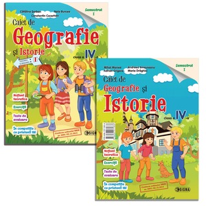Caiet De Pregatire La Geografie Si Istorie Clasa A Iv A Semestrul 1 Emag Ro