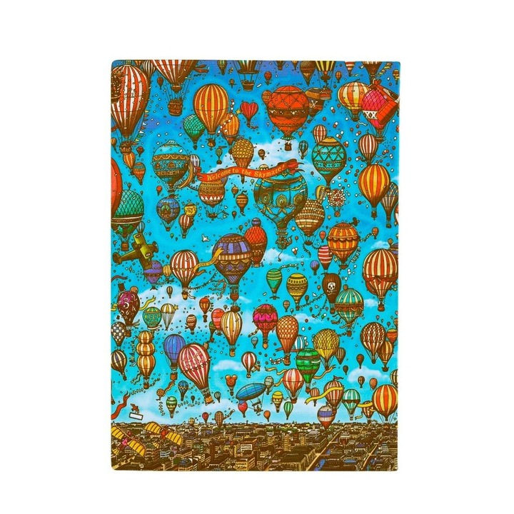 Agenda Paperblanks, seria Balloon Festival, 176 pagini, 17x5x12cm