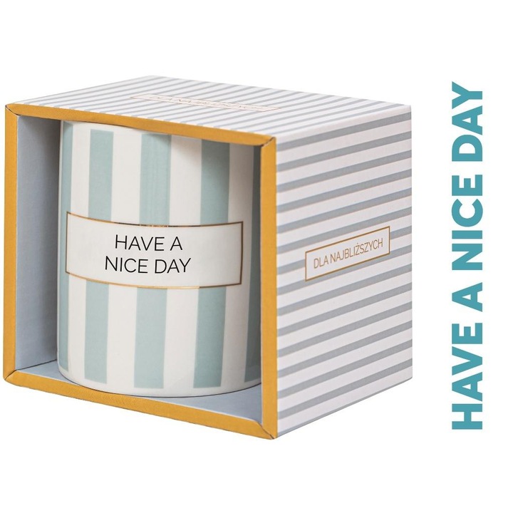 Чаша Be-Happy Gifts, Приятен ден, 350мл, пастел, керамика