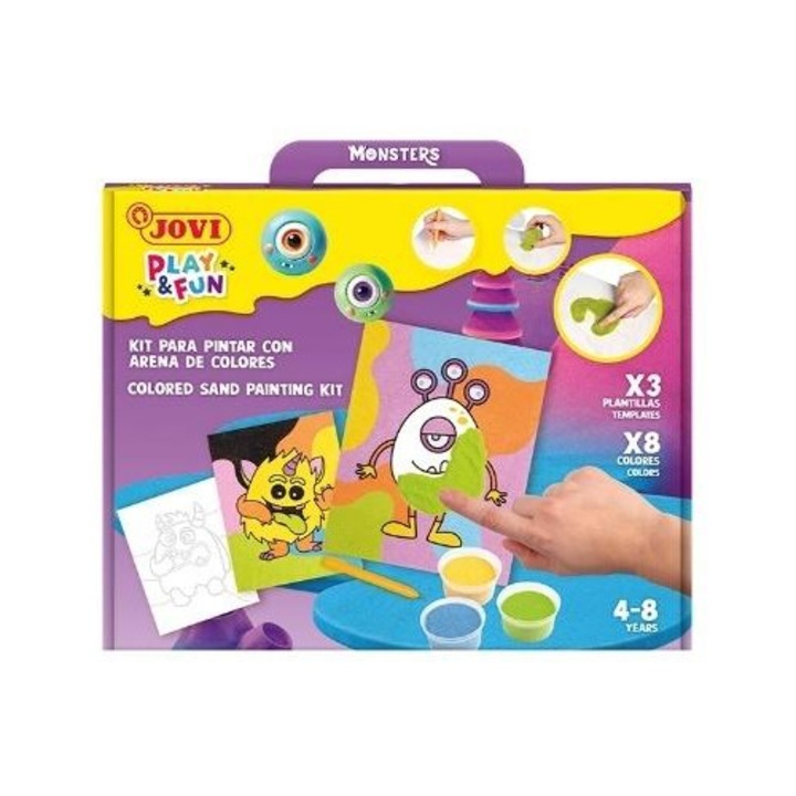 Комплект за рисуване Play&Fun Jovi, пясъчна картина, за деца