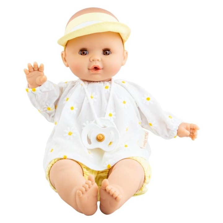 Sonia baba 36 cm, Paola Reina, hanggal, színes ruházattal, teljes készlet