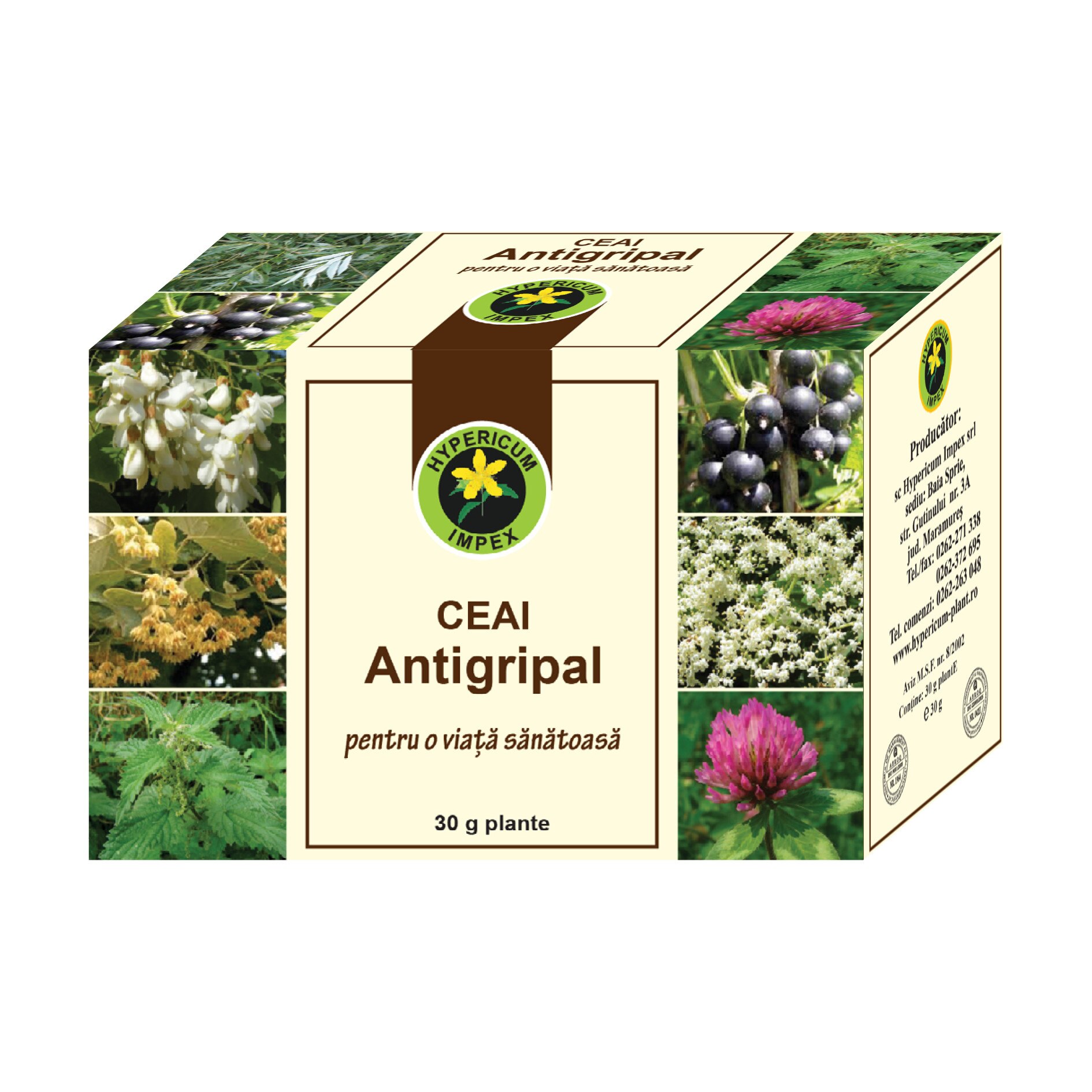 Ceai Antigripal 30 g Hypericum Impex