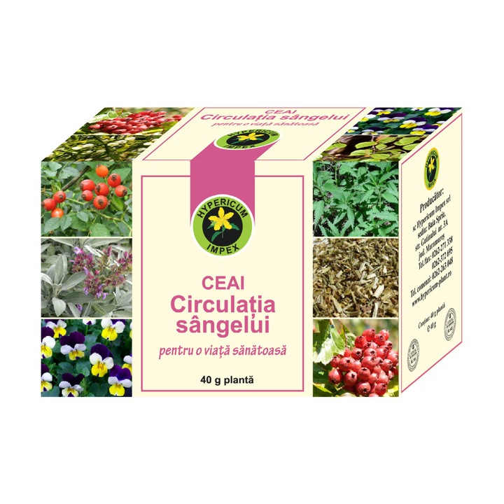 Ceai Circulatia sangelui 30 g Hypericum Impex