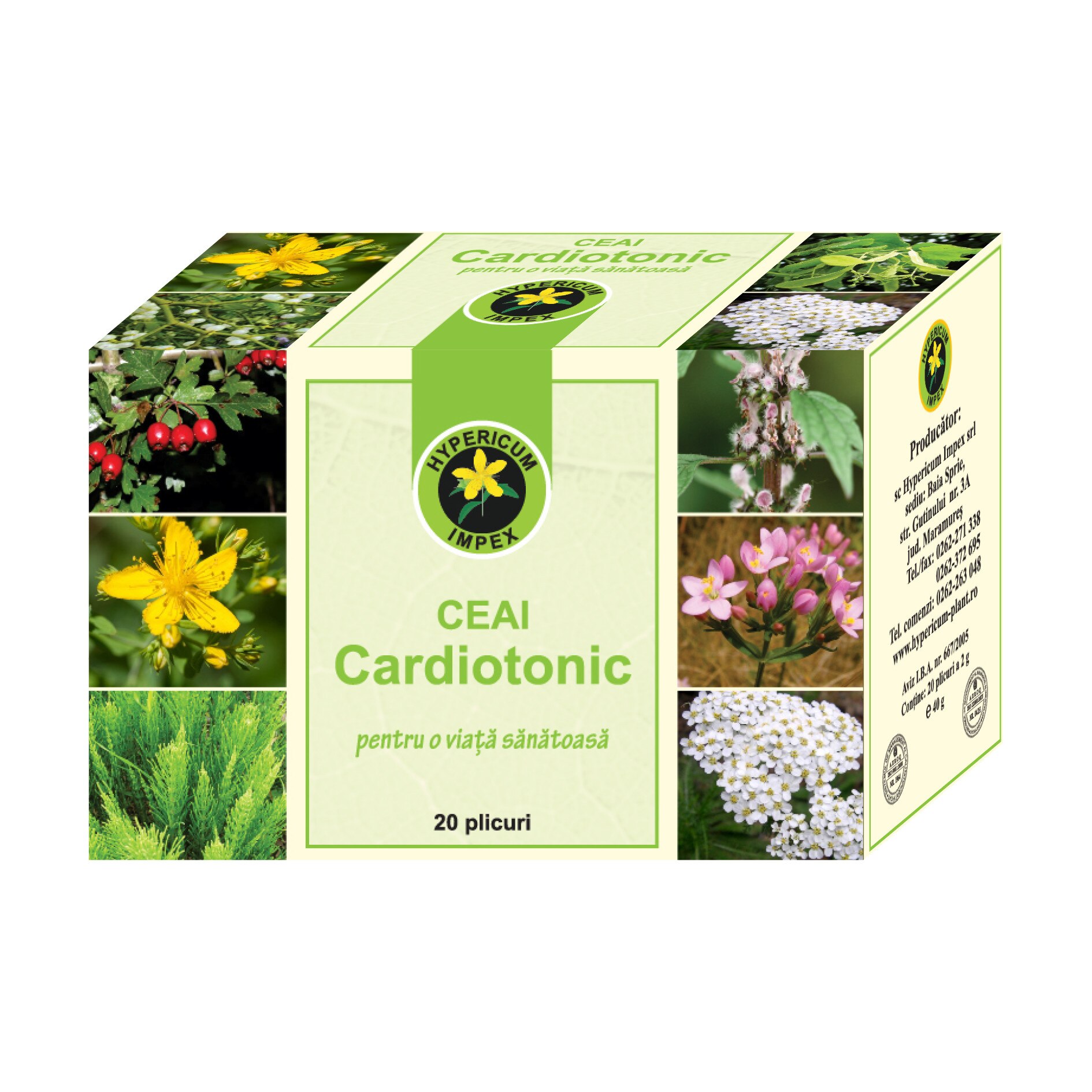 Ceai Cardiotonic 20 plicuri Hypericum Impex