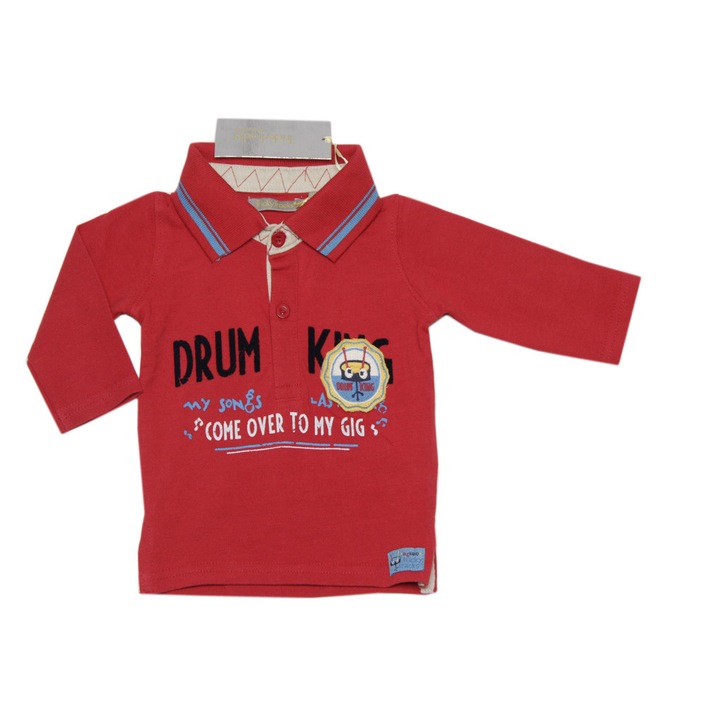 Tricky Tracks Polo Shirt Red