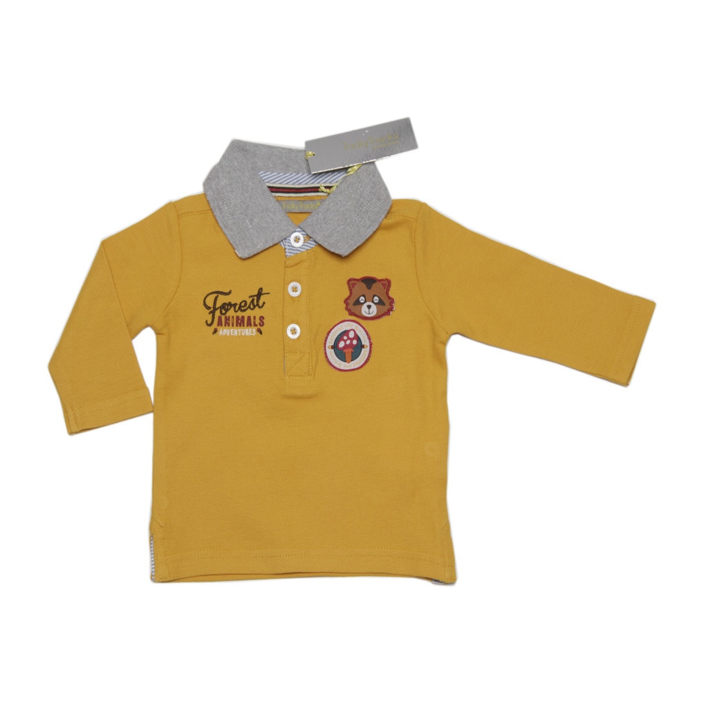 Tricou Polo Tricky Tracks Galben
