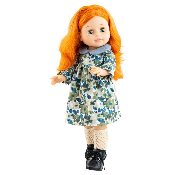 Lala Becca 42cm, Paola Reina, karamell vinil, szett ruhával, harisnyával és cipővel