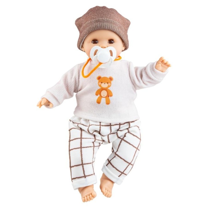 Papusa Alex 36cm, Paola Reina, cu sunet, imbracata, ecologica