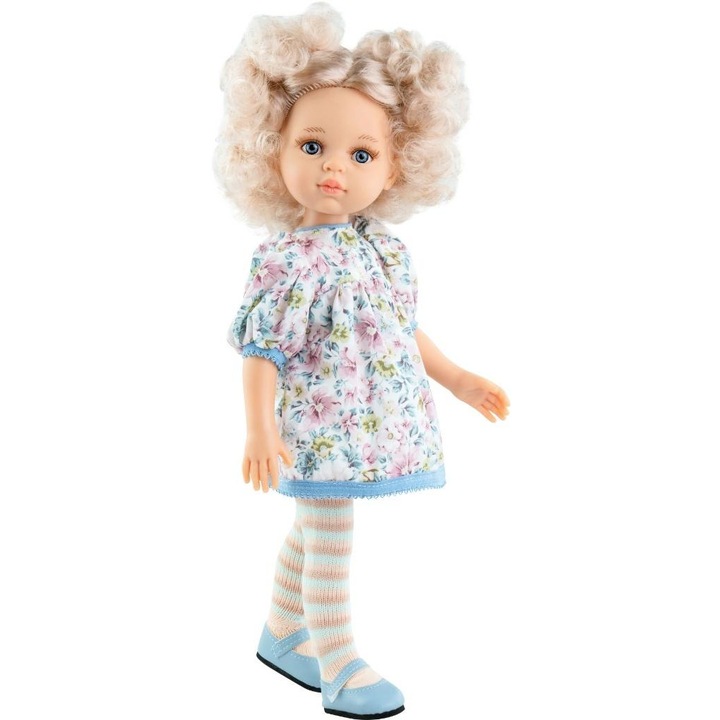 Paola Reina Mari Pili baba, 32 cm, szett ruhával, harisnyával, cipővel, elegáns dobozzal