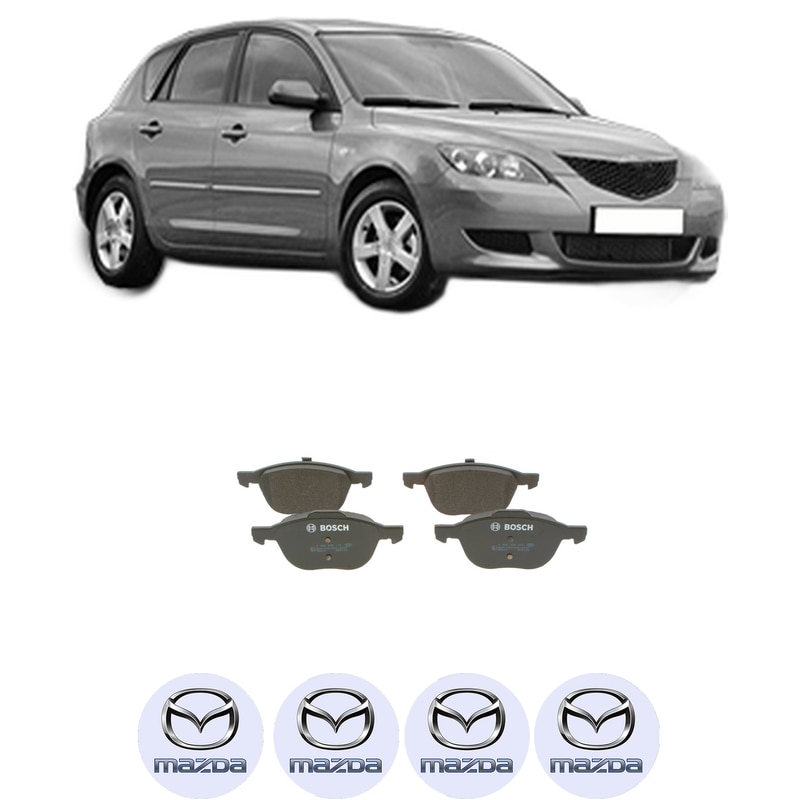 Set placute frana Fata MAZDA 3 (BK) 1.6 MZ-CD din 2006-2009, KW 66