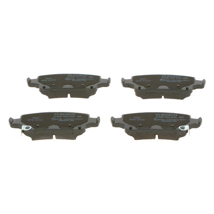 Bosch fékbetétek, 17.1x106.5x46.5mm, kopásjelzővel