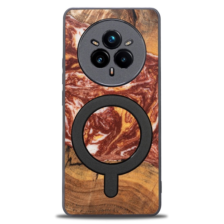 Husa telefon Bewood Unique, Realme 14 Pro 5G, lemn si rasina, 100% protectie, design unic