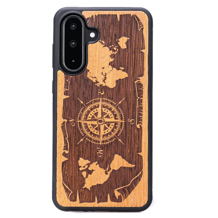 Husa telefon din lemn Bewood pentru Samsung Galaxy A26 5G, Merbau, roz, 100% protectie