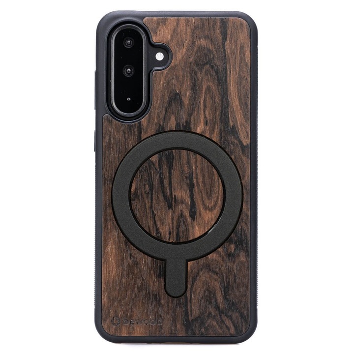 Husa telefon din lemn Bewood pentru Samsung Galaxy A26 5G, Imbuia, 100% protectie, compatibila cu MagSafe
