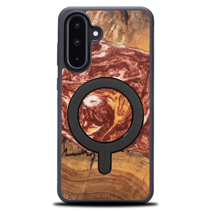 Etui Bewood Unique pentru Samsung Galaxy A26 5G, din lemn si rasina, protectie 100%, design unic