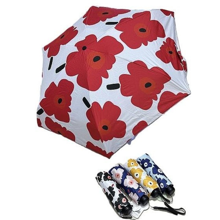 ADAR női esernyő, virágos napernyő, 50 cm, többszínű